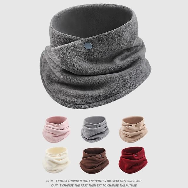 Rita Zita-Plain Fleece Circle Scarf