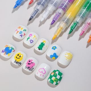 Wedge Cap Erasers w/ Smiley Face