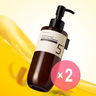 numbuzin - No. 5+ Glutathione C Facial Spa Cleanser 2pcs Bundle Set