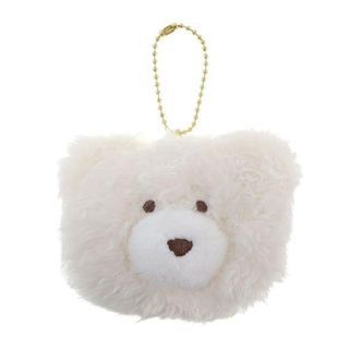 Fuzzy bear keychain/ bag clip