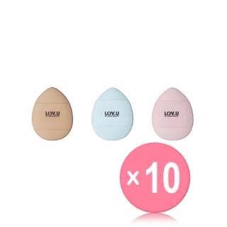 PARSA Beauty - Set Of 3: LOV.U Mini Finger Powder Puff 10pcs Bundle Set