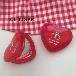ICE SUGAR - Heart Shape Compact Makeup Portable Mirror