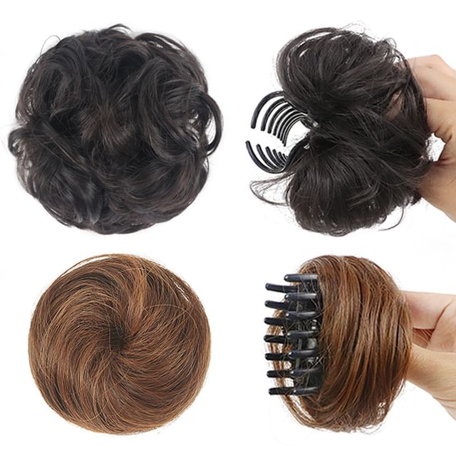 Jasmintinea-Hair Bun Wig