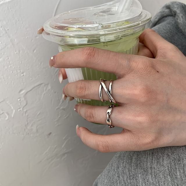 Sharkkira-S925 Sterling Silver Open Ring Various Designs