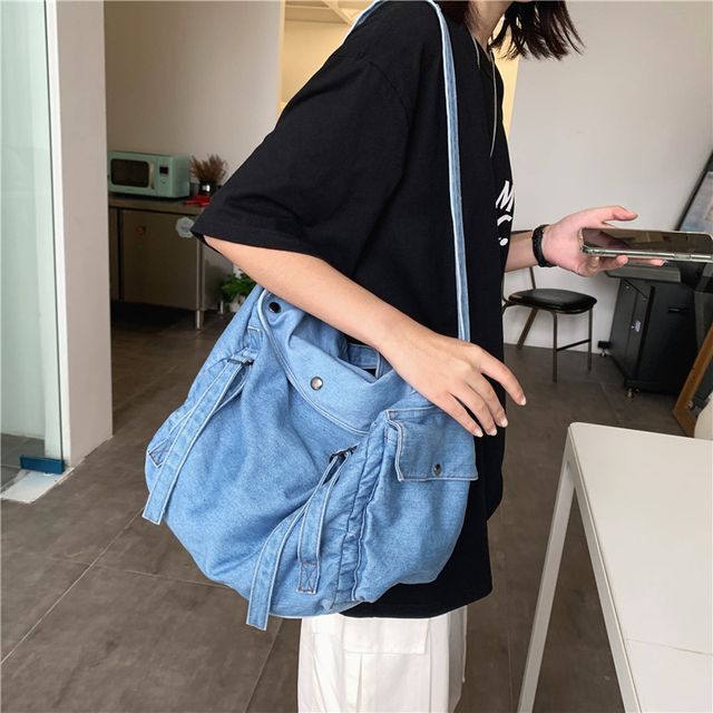 Melois - Denim Messenger Bag