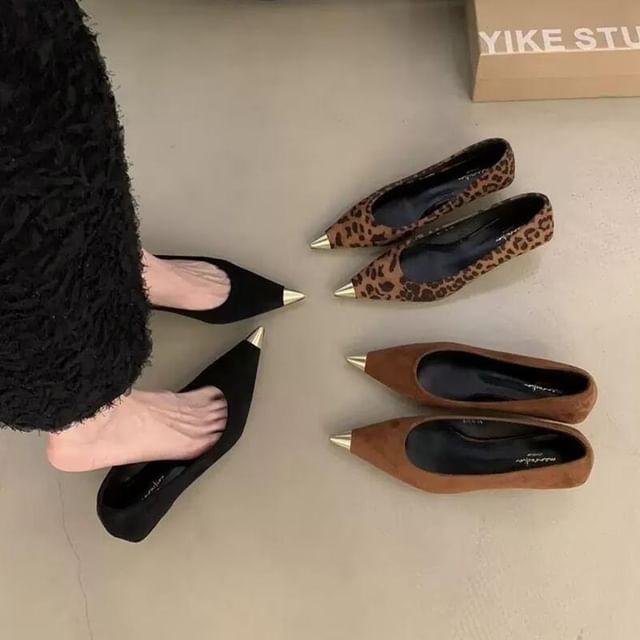 Anjay-Kitten Heel Pointed Pumps