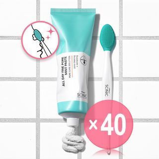 SCINIC - All Day Fine Pore Mint Paste: Paste 80ml + Pore Cleaner 1pc (x40) (Bulk Box)