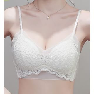 Gecko-Lace Push Up Bra