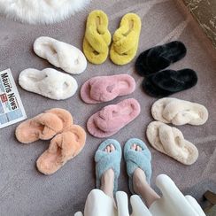 Frivole - Plain Fluffy Slippers (Various Designs)
