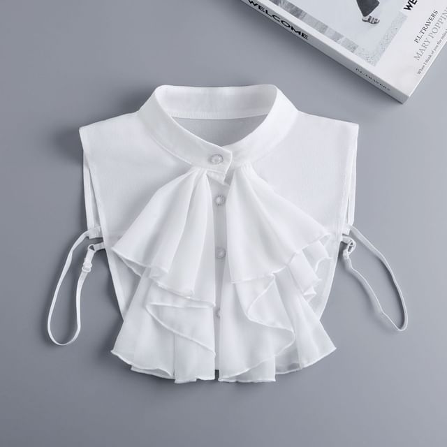 MIOW-Ruffle Detail Decorative Collar