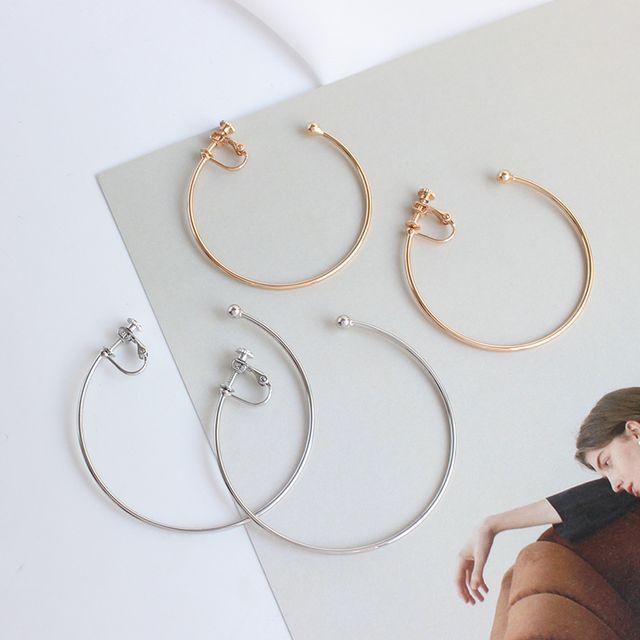 Joodii-Alloy Open Hoop Earring