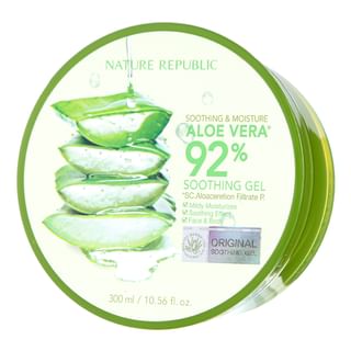 Buy NATURE REPUBLIC - Soothing Moisture Aloe Vera 92% Soothing Gel in Bulk | AsianBeautyWholesale.com