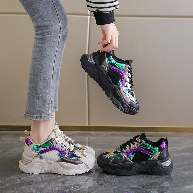 YIVIS - Color Block Platform Sneakers | YesStyle