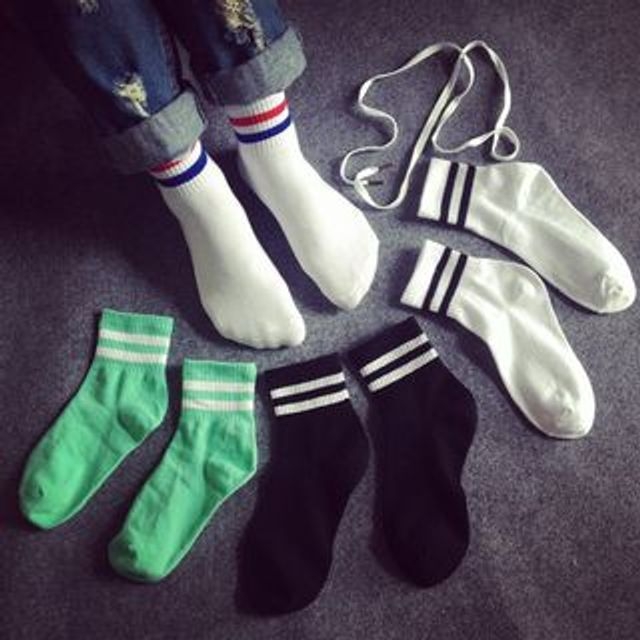 Gentiana-Chaussettes rayés