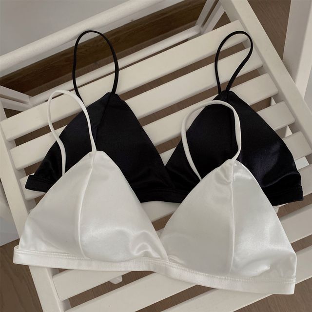 Miss LEFTY-Open Back Plain Bralette