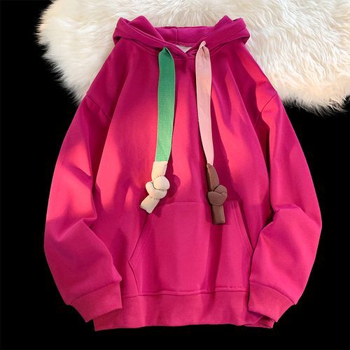 Beachu Thick Drawstring Loose Fit Hoodie YesStyle