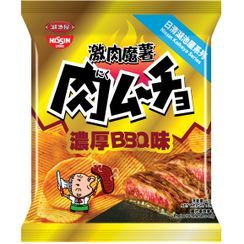 Nissin - Koikeya Nikumucho Rich Barbecue Flavour Potato Chips 25g Nissin - Koikeya Nikumucho Rich Barbecue Flavour Potato Chips 25g