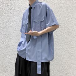 YERGO - 中袖拼接衬衫 YERGO - 中袖拼接衬衫