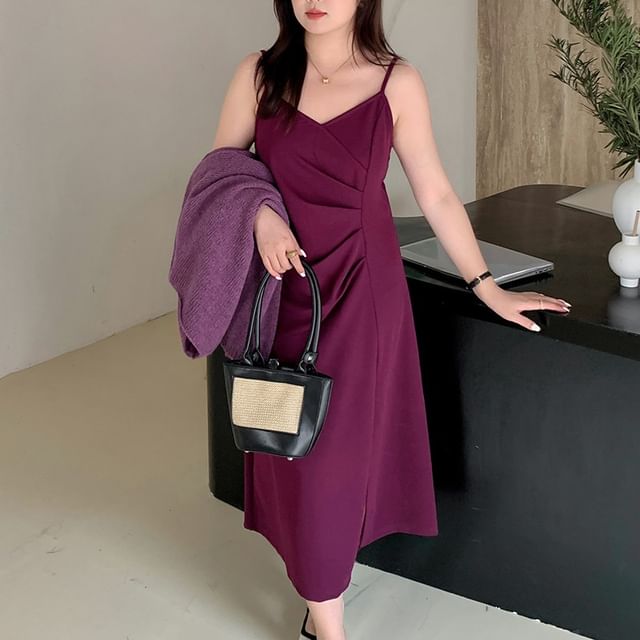 Ashteroid - Plus Size Spaghetti Strap Maxi Dress | YesStyle