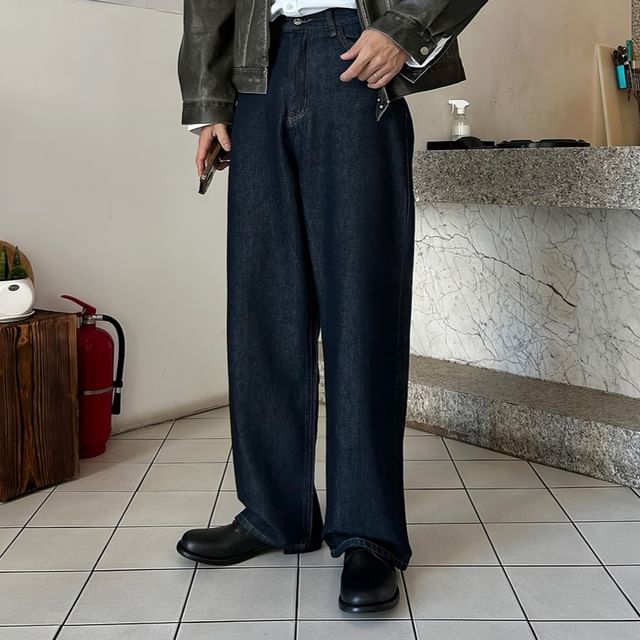 Okwano-Mid Rise Straight Leg Jeans