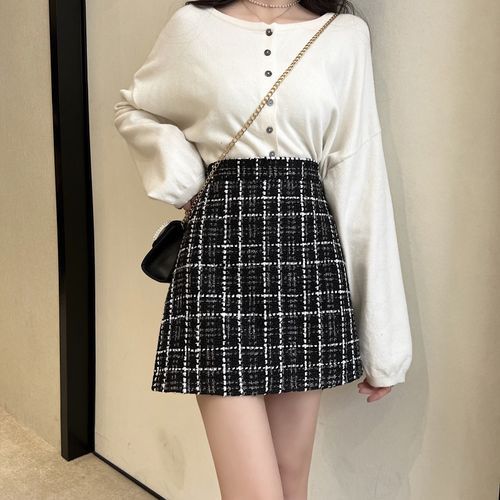 Plaid skirt cheap yesstyle