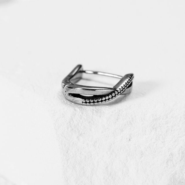 Prushia-Twisted Layered Hoop Earring
