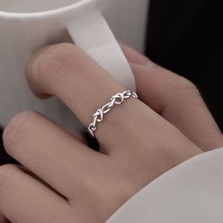 Parskletie-Knot Sterling Silver Open Ring