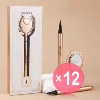 MANSLY - Intense Black Smooth Eyeliner with Mirror (x12) (Bulk Box)