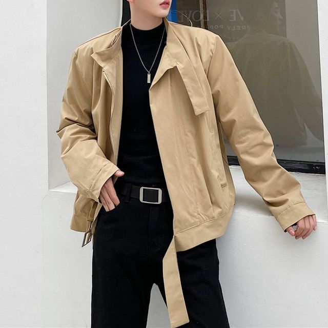 asymmetrical zip up jacket