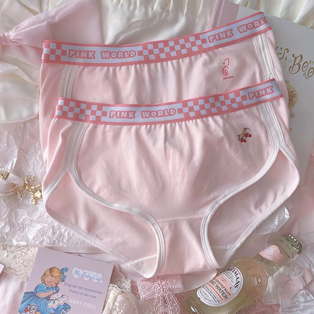 Wild Cat-Checkerboard Panel Panties