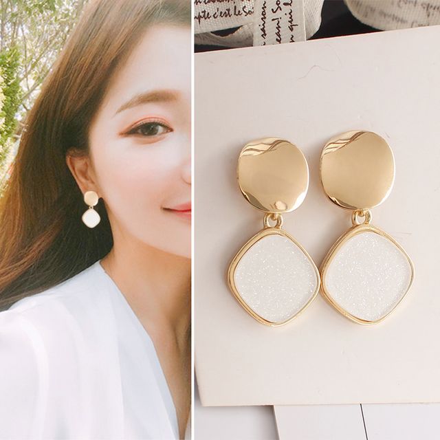 Joodii-Square Acrylic Dangle Earring