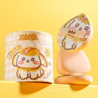 lishu - Puppy Rich Flower Marshmallow Puff Set