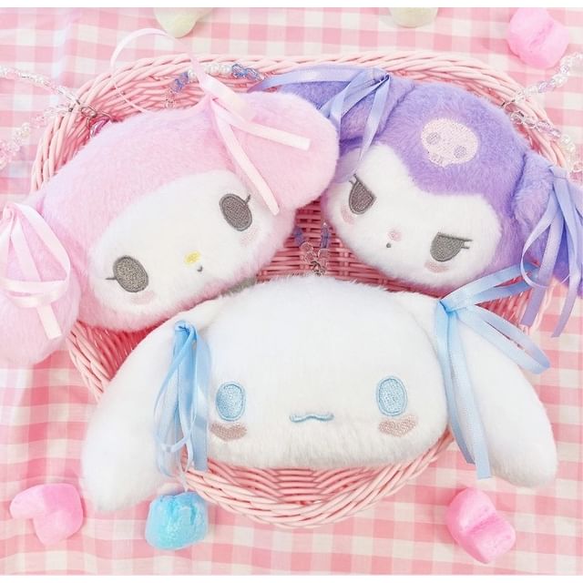 SHOBIDO-Mini Neceser con Llavero con Mosquetón Sanrio Characters Pastel Color Series