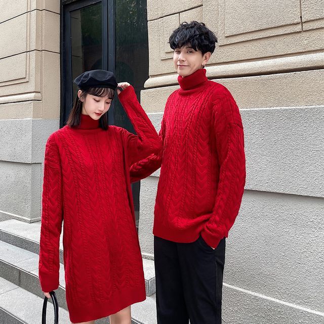 couple knit sweaters