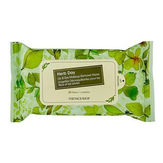 THE FACE SHOP - Herb Day Lip & Eye Makeup Remover Tissue