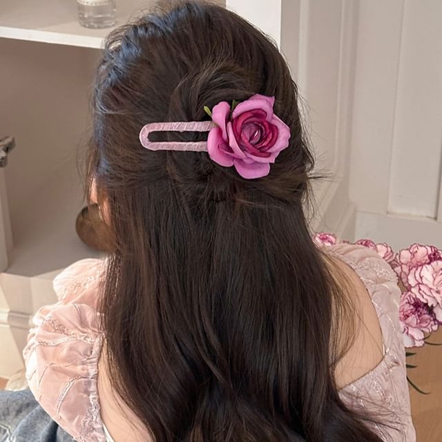 Rodiv-Floral Hair Clip