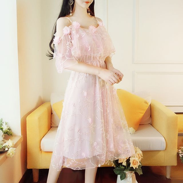 white christmas dresses Elysia Chiffon Mini Dress main image 1