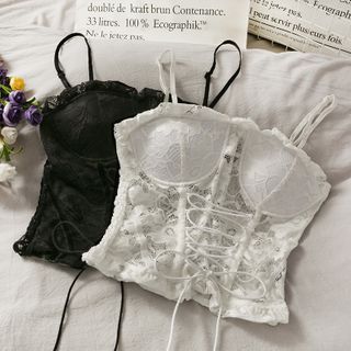 lace bustier top
