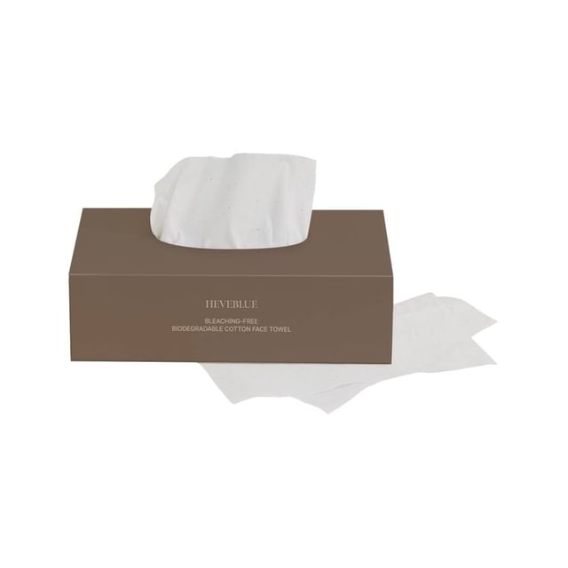 HEVEBLUE-Bleaching-free Biodegradable Cotton Face Towel - Gesichtstücher