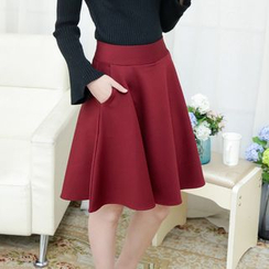 CHATNOIRE - High-Waist Mini Skirt With Inset Shorts CHATNOIRE - High-Waist Mini Skirt With Inset Shorts