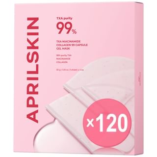 APRILSKIN - TXA Niacinamide Collagen 99 Capsule Gel Mask Set (x120) (Bulk Box)