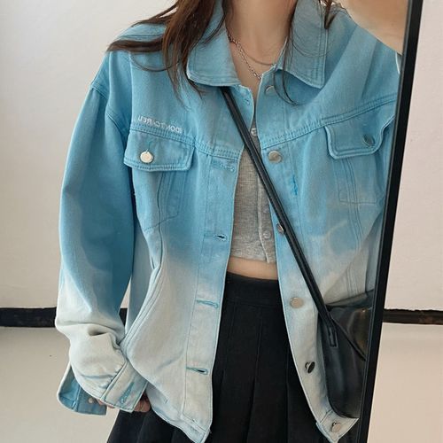 Annyoung - Gradient Denim Jacket