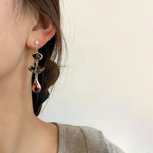 Joodii-Geometry Drop Earring Clip-On Earring