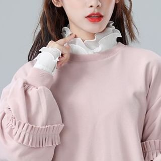 MIOW-Ruffle Decorative Collar Wrist Cuffs Set