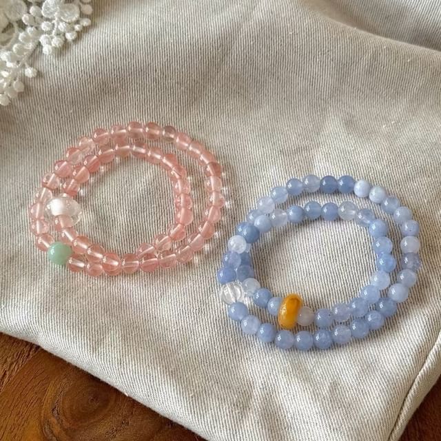 Seirios-Gemstone Beaded Layered Bracelet