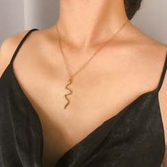 Seirios - Alloy Snake Pendant Necklace Seirios - Alloy Snake Pendant Necklace