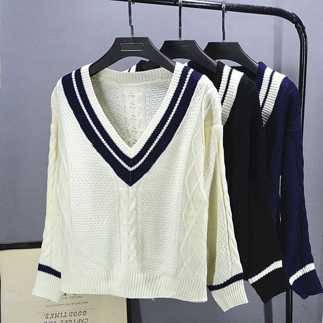 Bubawa - V-Neck Sweater | YesStyle