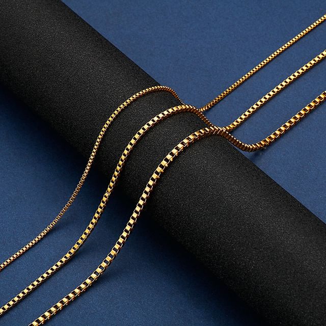 Tenri-Stainless Steel Thin Necklace