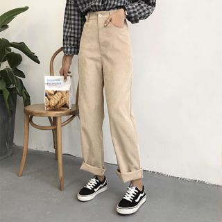 beige cord pants