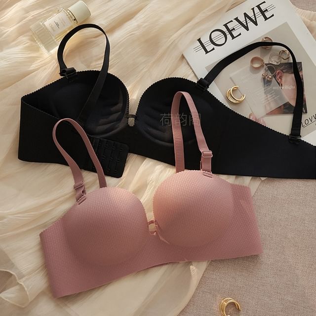 HYG Lingerie-Plain Seamless Wireless Bra